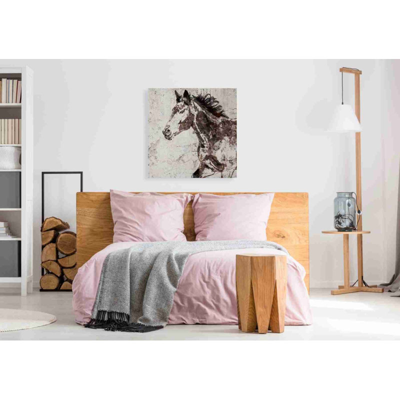 «Galloper Horse 2» par Irena Orlov, art mural sur toile, H 37 po x l 37 po x P 1,5 po