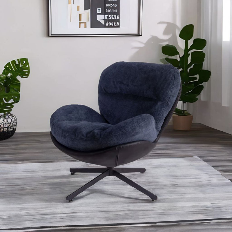 Chaise de bureau pivotante à 360 °, Bleu