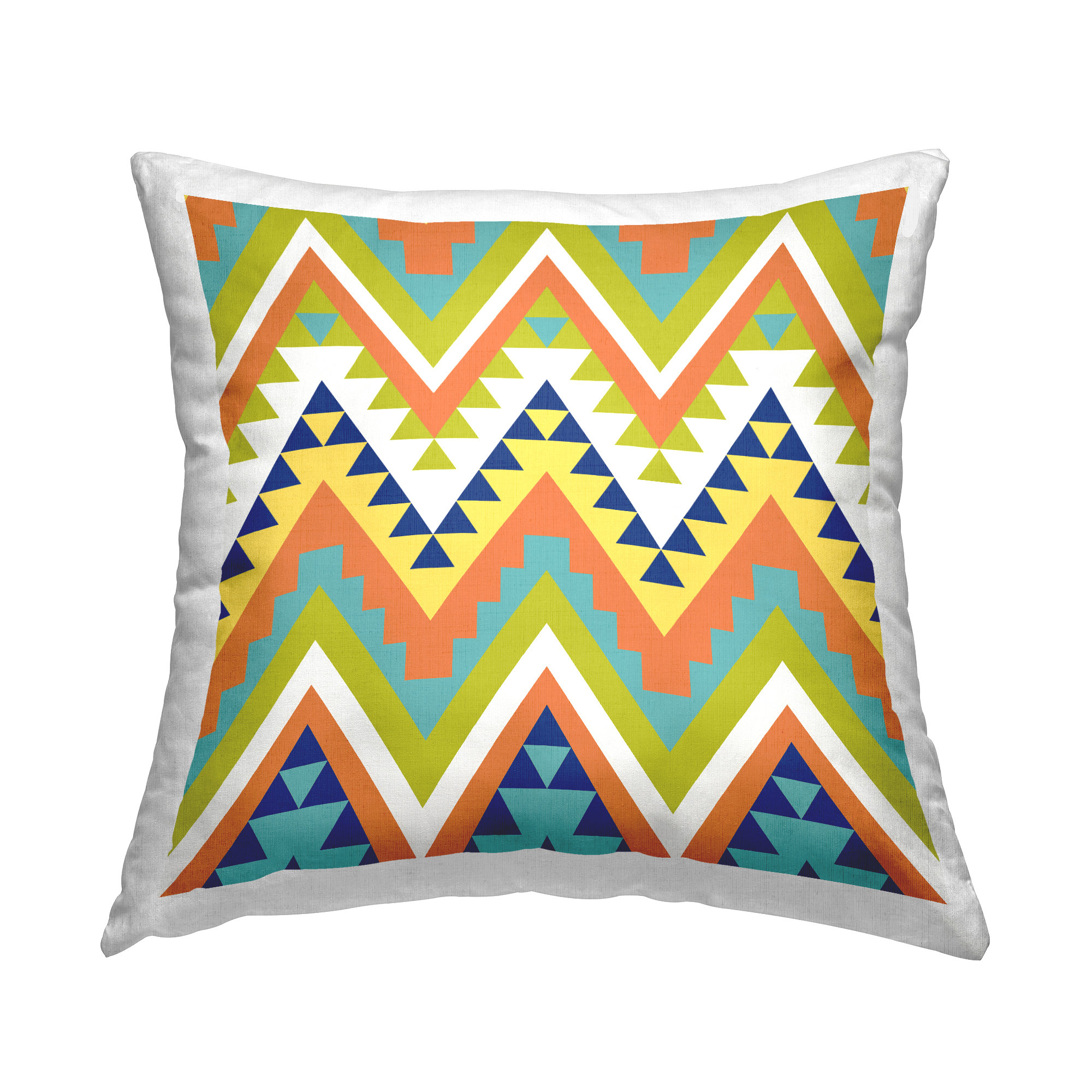 Stupell Industries Bold Geometric Aztec Pattern Printed Throw Pillow