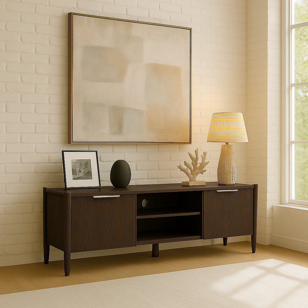 Reece 72" TV Stand, Walnut