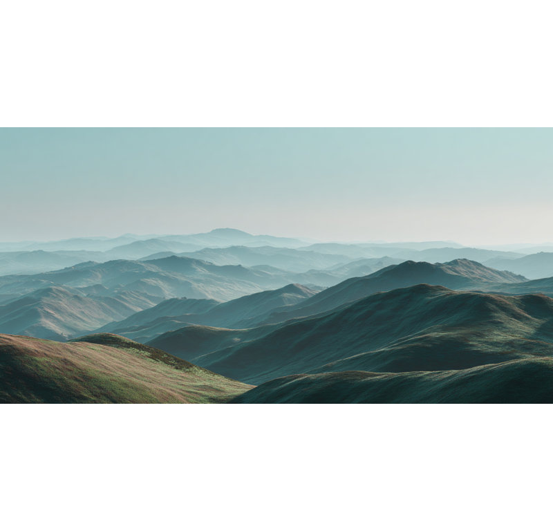Art mural sur toile Layered Alpine Distance, H 20 po x l 40 po x P 1,5 po