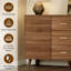 Buffet avec portes et tiroirs à ouverture latérale - Rangement de salle à manger moderne, pieds en bois massif écologiques, assemblage facile | Console de hall d'entrée