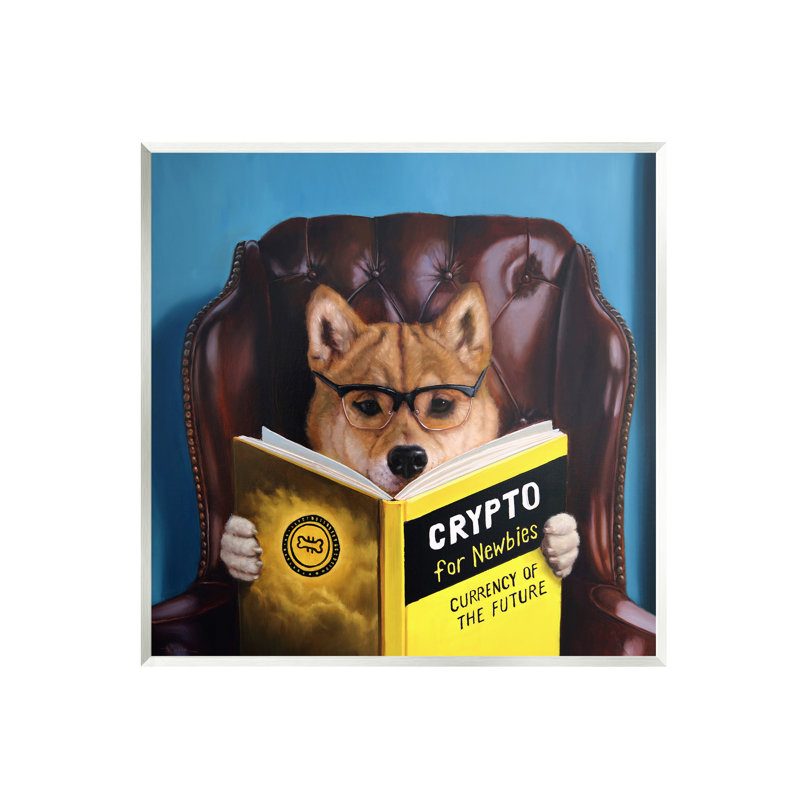 Fauteuil Crypto For Newbie par Lucia Heffernan - Peinture sur panneau de fibres à densité moyenne