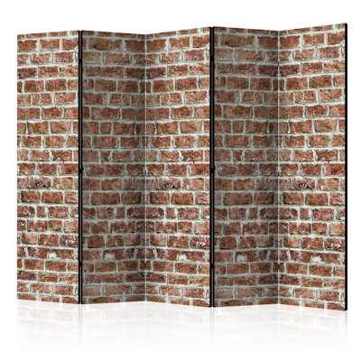 Gracjan 225cm W x 172cm H 5 - Panel Solid Wood Folding Room Divider