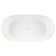 56" Winifred Solid Surface Freestanding Soaking Bathtub