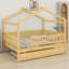 Lit en bois avec couchette