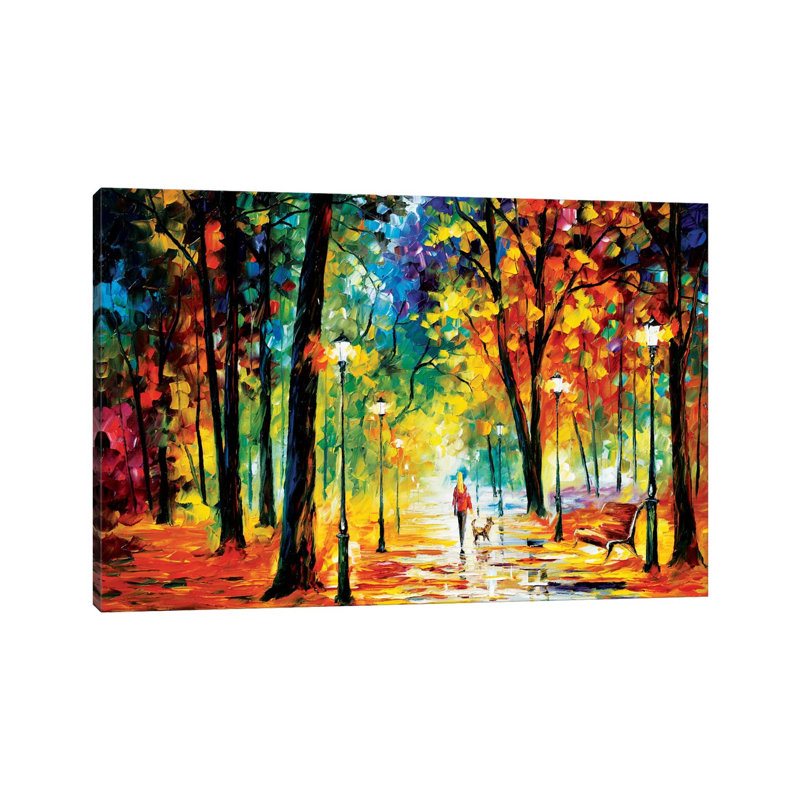 Improvisation Of Nature by Leonid Afremov - Wrapped Canvas Painting, 20.32 cm H x 30.48 cm W