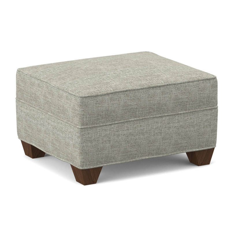 Repose-pieds rectangulaire large de 26 po Phillips, Noyer Montana, Quartz Archetype