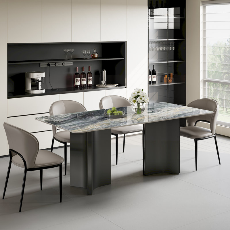 Table de salle à manger Modern, 5 pièces: table, 4 chaises
