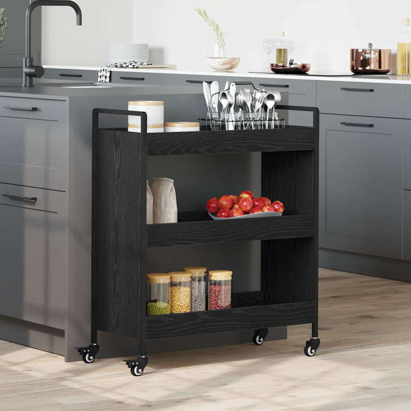 Bar Cart, Black oak