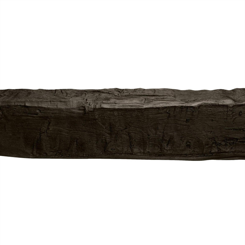 Poutre en faux bois taillée à la main 5 po x 5 po x 153 po, Noyer