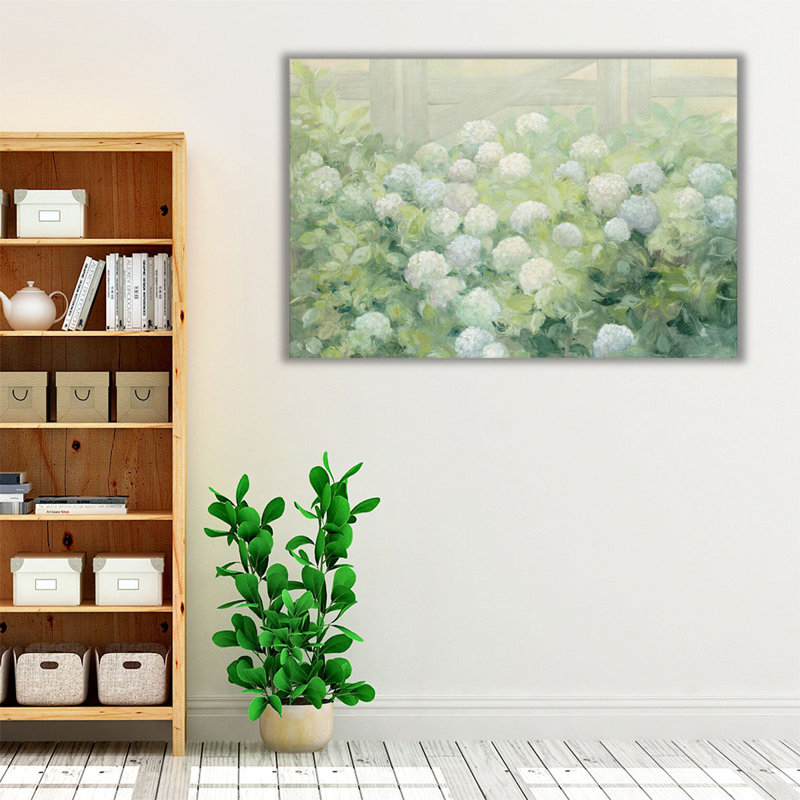 Hydrangea Lane - Canvas Print Wall Art, 32" H x 48" W