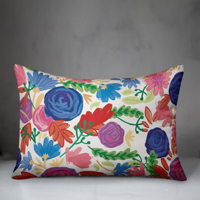 Floral Outdoor Throw Pillow