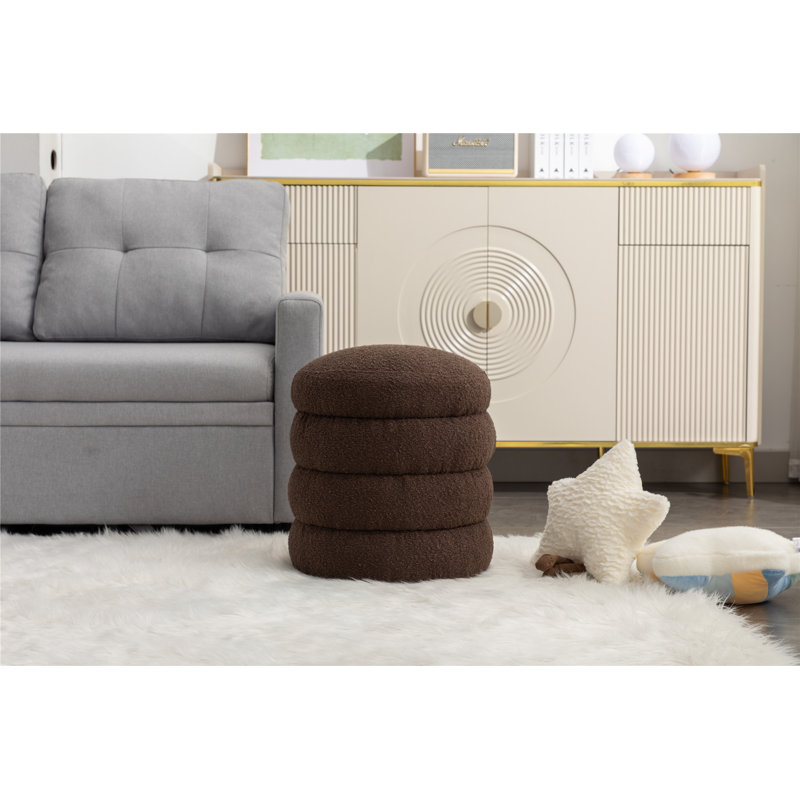 Tabouret de comptoir de 18,5 po avec repose-pieds Boucle, Brun