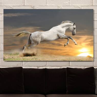 High Horse Lady On Canvas Print