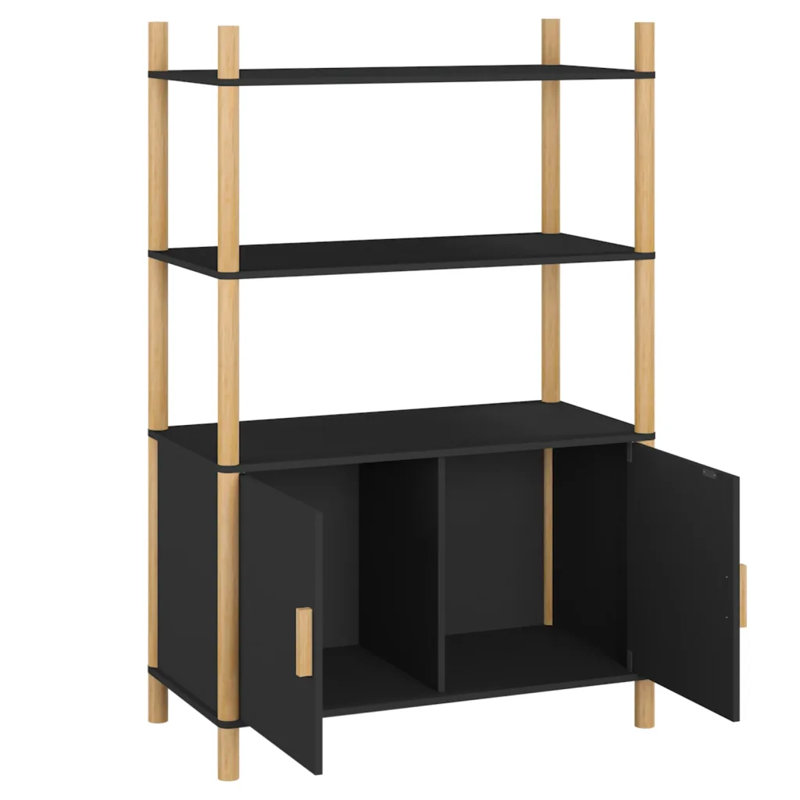 Lede 80cm Sideboard, Black, 121cm H x 80cm W x 40cm D