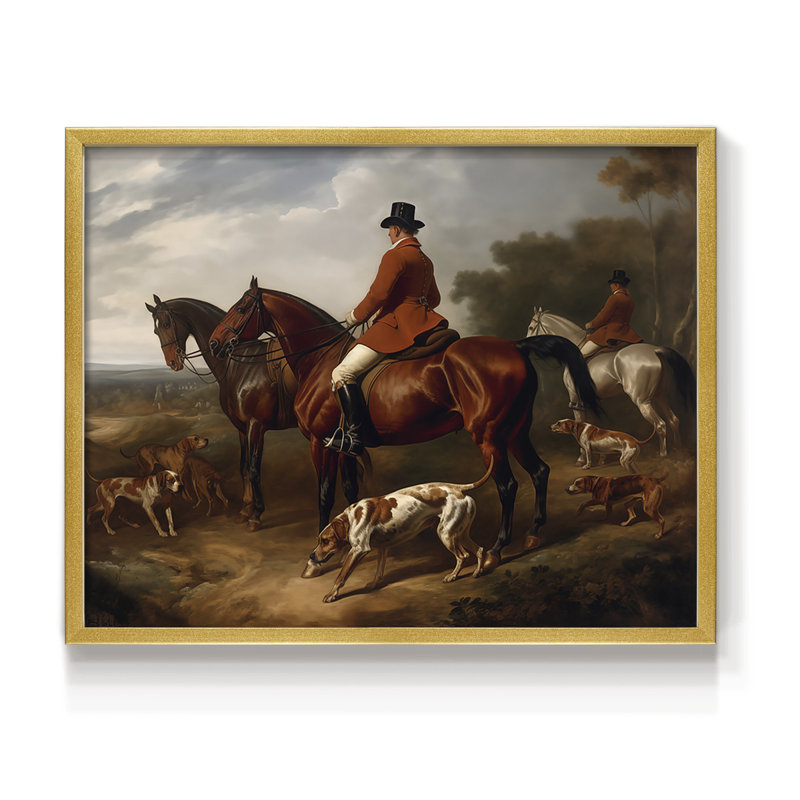 Faune - Lxxxvi - Reproduction encadrée - Restickable, H 8 po x l 10 po, Or