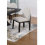 Ensemble de salle à manger de style traditionnel et chaises d'appoint 6X