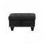 Banc repose-pieds rectangulaire avec rangement, repose-pieds capitonné à boutons avec rangement caché, repose-pieds rembourré à garniture rivetée pour le salon du vestibule