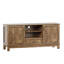 Buffet de style rustique en bois massif avec meuble télé et rangement-1259468755
