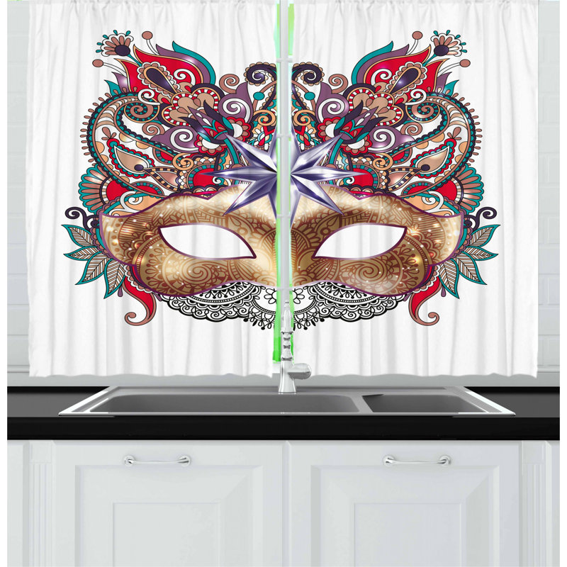 Pointed Kitchen Curtain