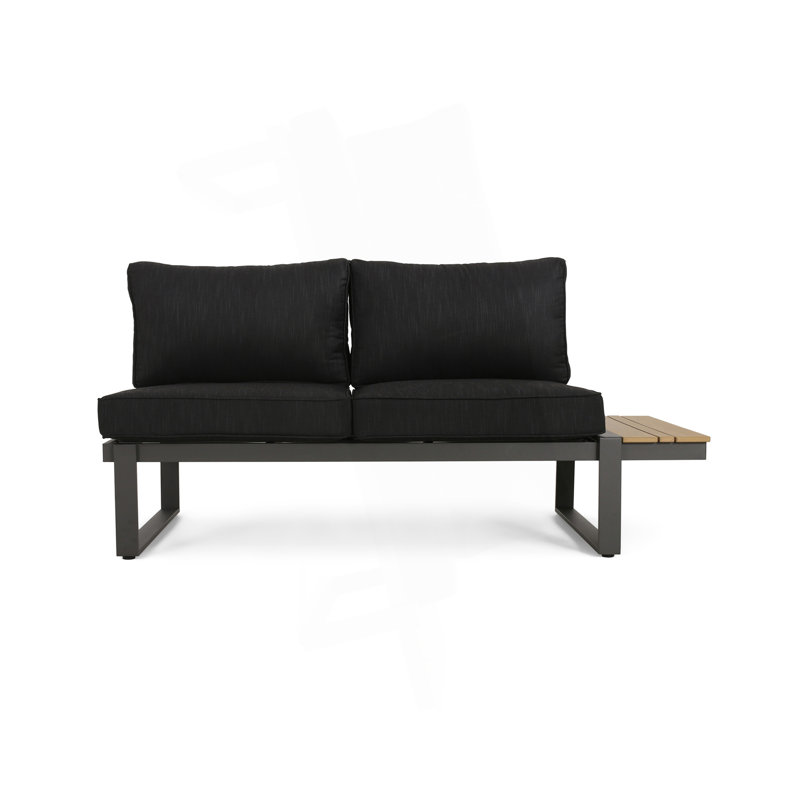 Sterling Left Arm Sofa Seater, Left Hand Facing, Black, Black
