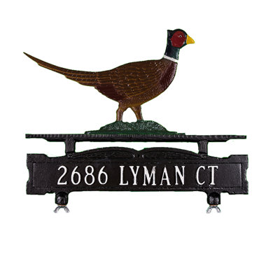 Enseigne de boîte aux lettres à 1 ligne