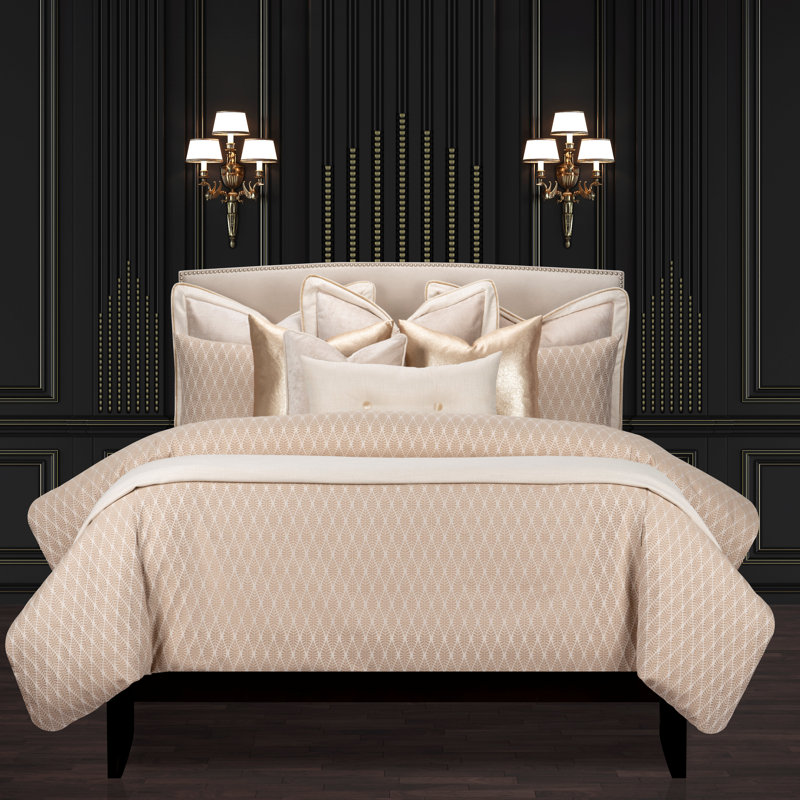 Ensemble de housse de couette et insert 5 pièces L'opera Luxury Microfiber, Housse de couette de taille très grande californi
