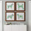 Tapisserie Labrador - ensemble de 4 peintures sur toile encadrées-60147995-60147998