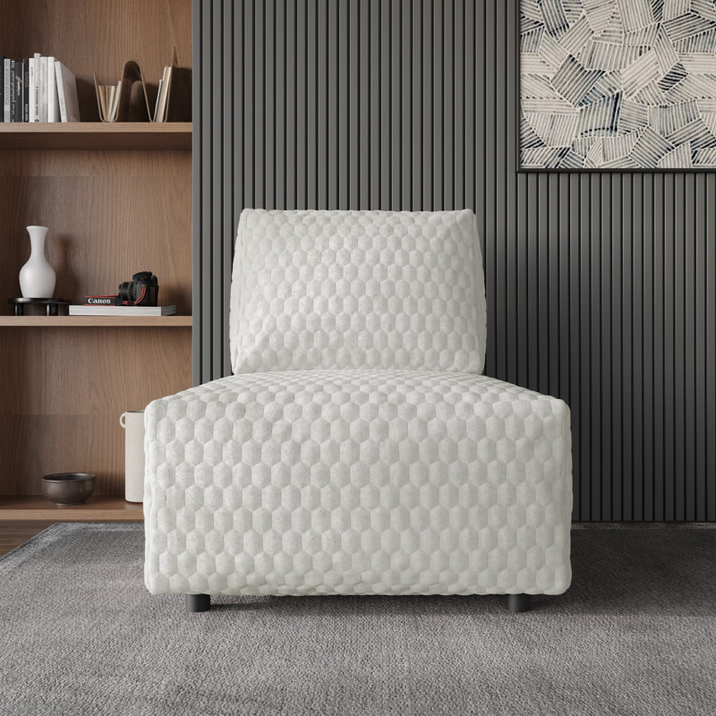Fauteuil d'appoint Amos, Beige clair