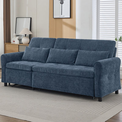 Canapé-lit convertible 2 en 82 de 82 po avec fauteuil inclinable réversible et canapé 3 places pour le salon
