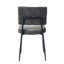 Chaise de salle à manger en velours noir 5 pièces polyvalente-287962031-287962030