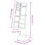 Perezville Jewellery Cabinet with Mirror Jewelry Armoire-1610912186