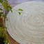 Tapis rond blanc / beige / vert en polypropylène tressé à la main-783427826