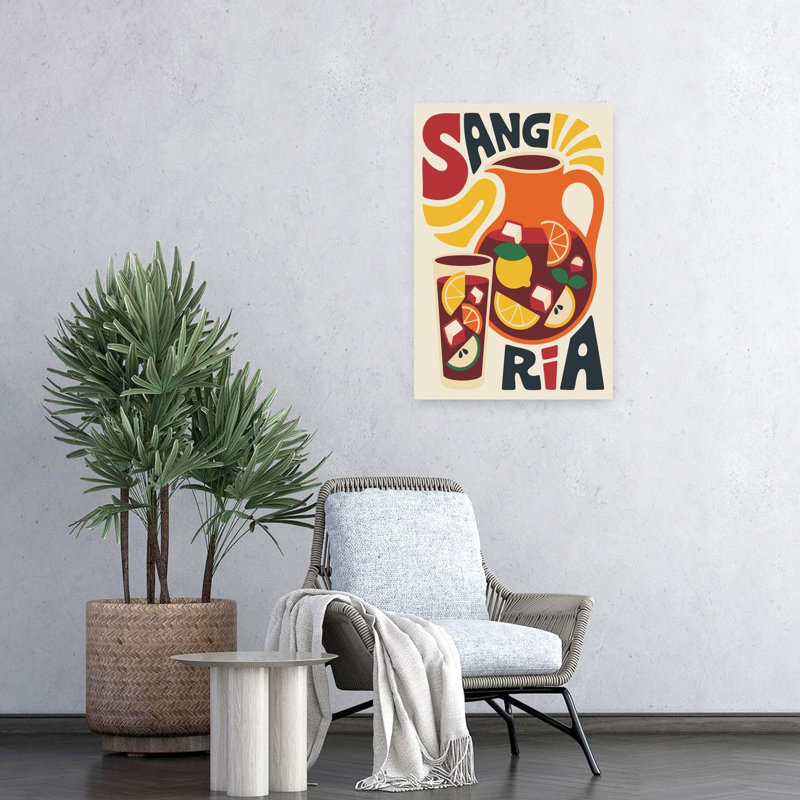 Art mural rétro rafraîchissant, rétro et vibrant, H 24 po x l 16 po