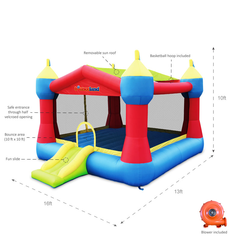 Glissoire gonflable gonflable 13 'x 16'