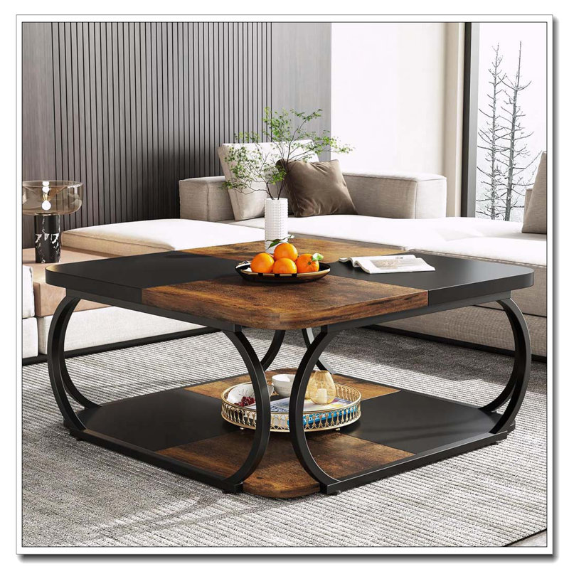 Table basse à deux niveaux Modern Farmhouse