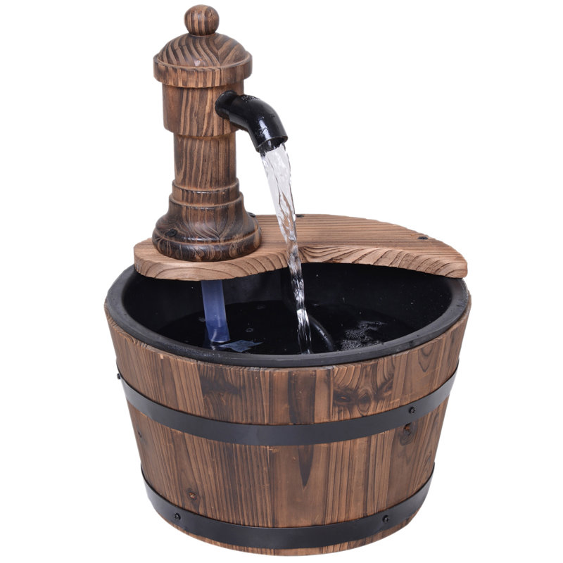 Bidwell Wood Weather Resistant Urn Fountain