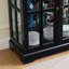 Vitrine Curio, vitrine antique avec portes en verre, tablettes réglables pour objets de collection