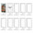 Double Sided Standing Picture Frames - (White, 10 Count) 4X6 Inch Pedestal Photo Frame With Inserts And Base - 2 Sided Frame For Vertical Display