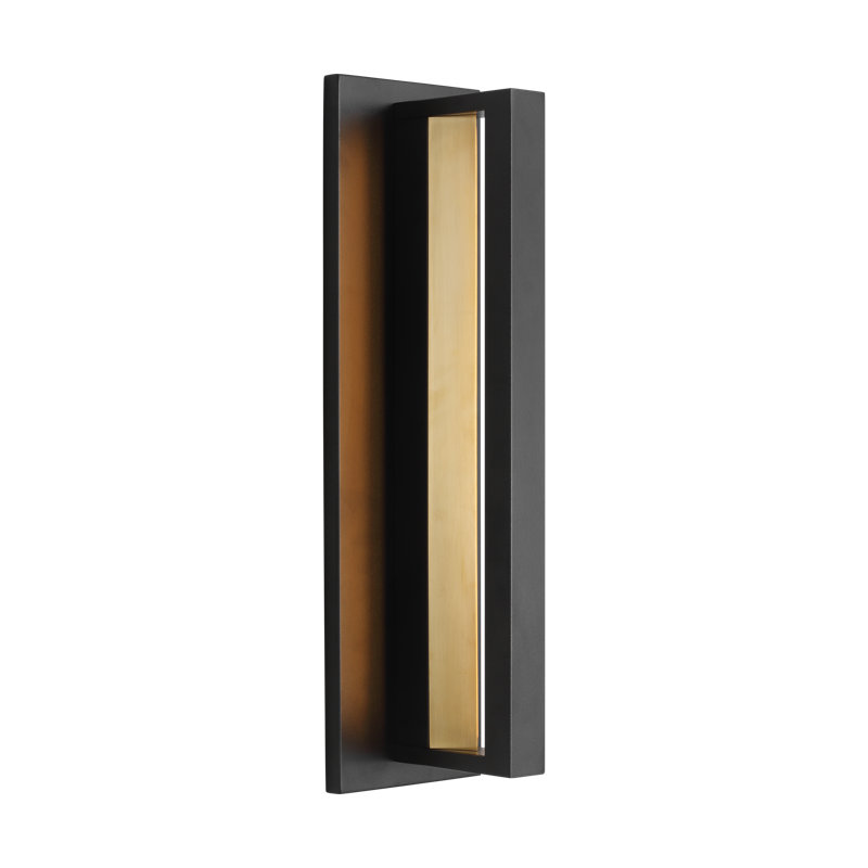 Sean Lavin Anton 1-light LED medium outdoor wall sconce light in black finish