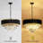 Giarratana 12 - Light Glass and Crystal Dimmable LED Round / Oval Chandelier