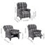 Upholstered Linen Armchair