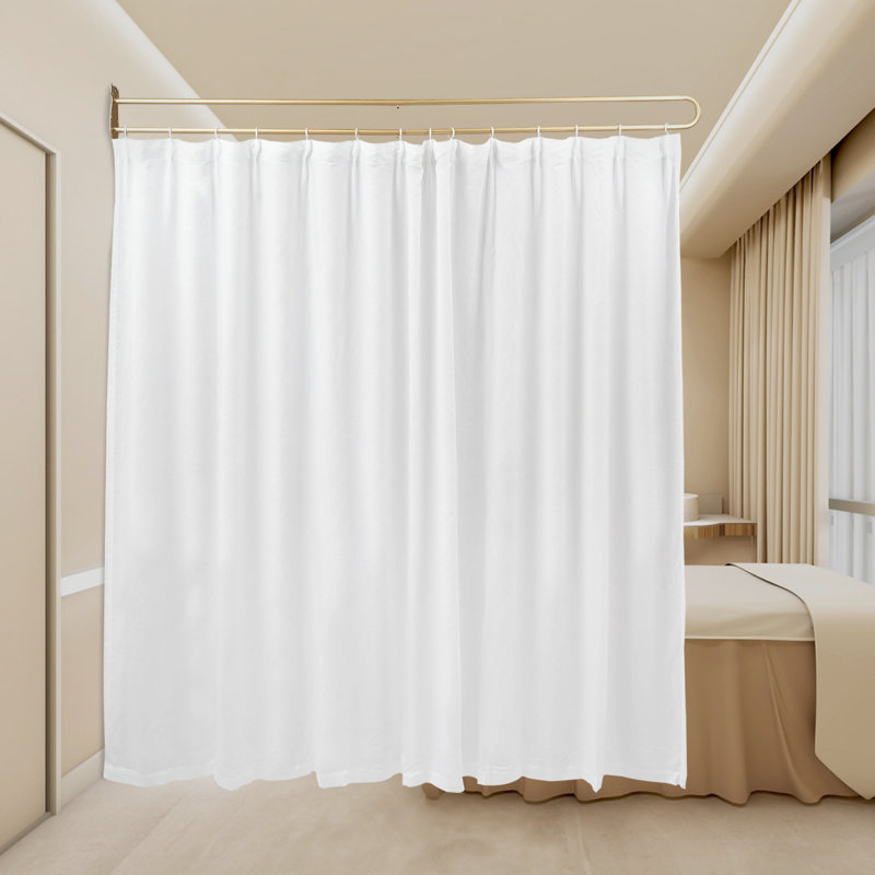 Rideau obscurcissant en velours Marjetka, Blanc