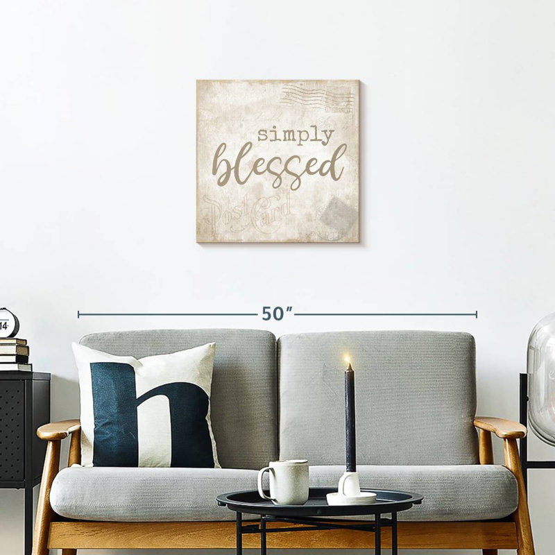 Tergel Postcard Blessed, 20" H x 20" W