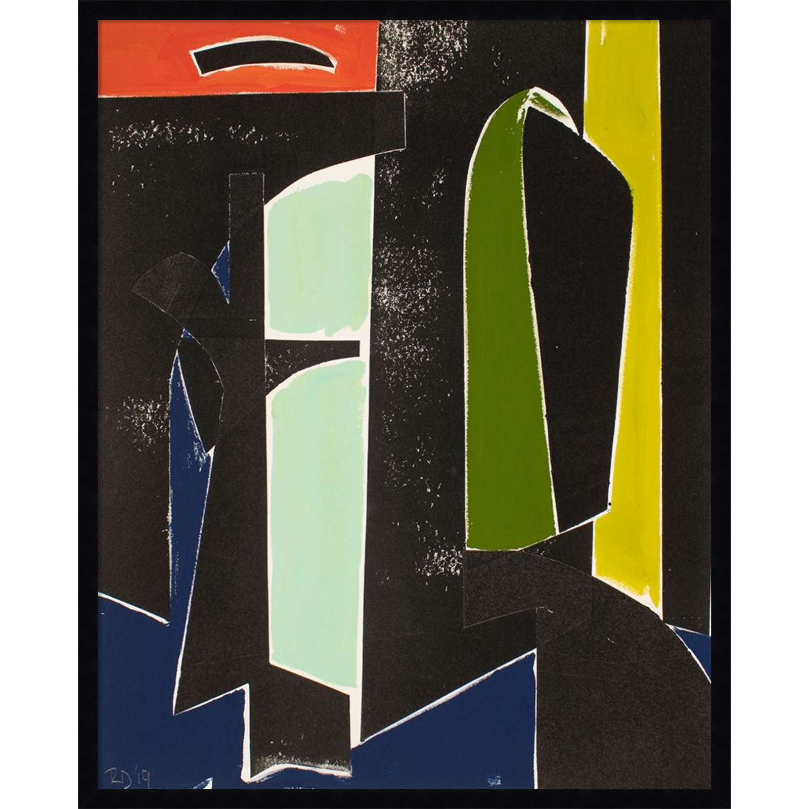 Solano "Spanish Arches" Print by Rob Delamater, 33" H x 27" W, Black