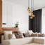 Pridemore 5 - Light Black Cluster Pendant