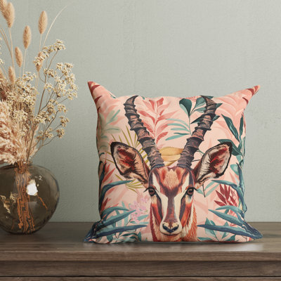 Pastel Jungle Reversible Pillow Cover