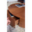 Table basse ronde en noyer 35,4 po-94174793