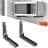 Escano 2PCS Microwave Oven Shelf Bracket Black